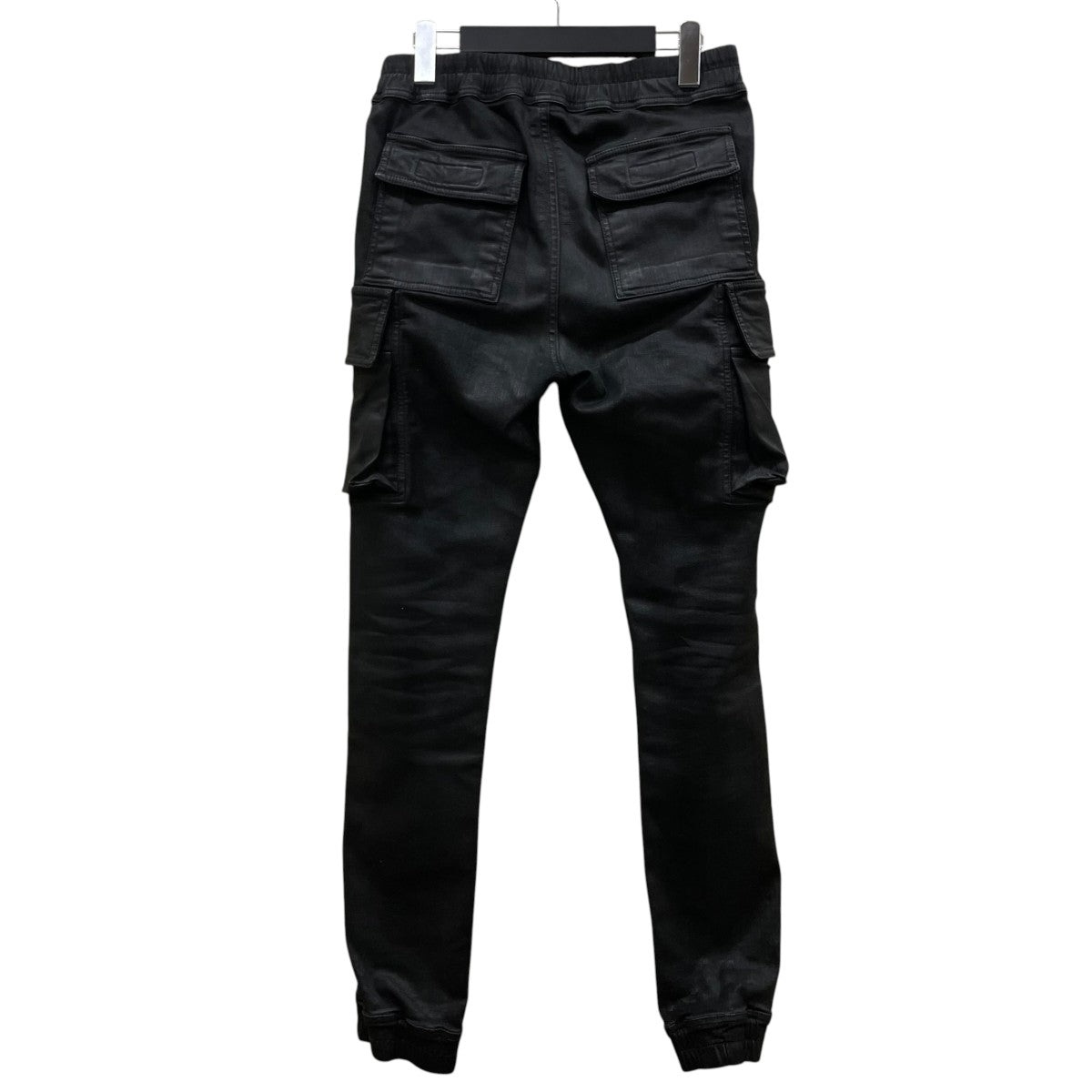 DRKSHDW MASTODON CUT IN BLACK WAX STRETCH DENIM マストドン カットワックスコーティング加工 カーゴパンツ スキニーパンツDU02D2386-SBW 古着・中古-2枚目のアイテム画像