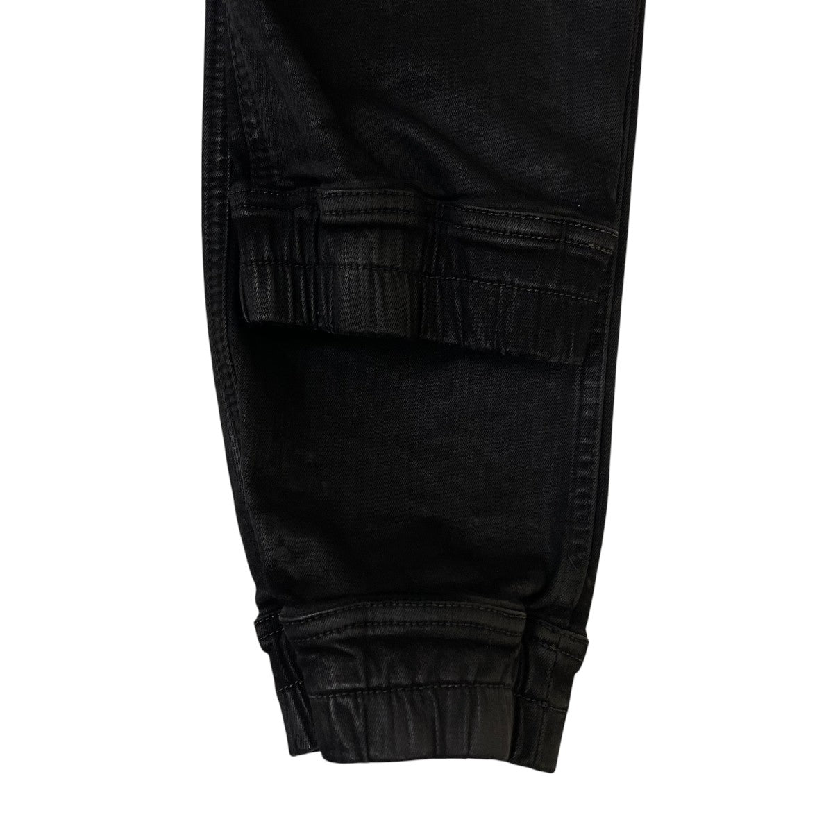 DRKSHDW MASTODON CUT IN BLACK WAX STRETCH DENIM マストドン カットワックスコーティング加工 カーゴパンツ スキニーパンツDU02D2386-SBW 古着・中古-5枚目のアイテム画像