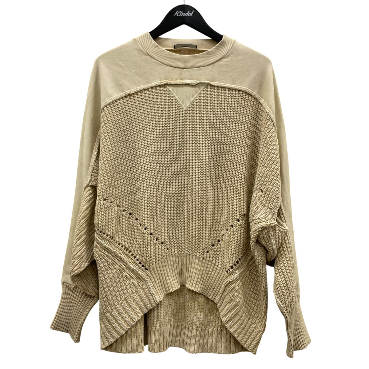 DIESEL オーバーサイズ コットン 切替 クルーネックスウェット 古着・中古-1枚目のアイテム画像