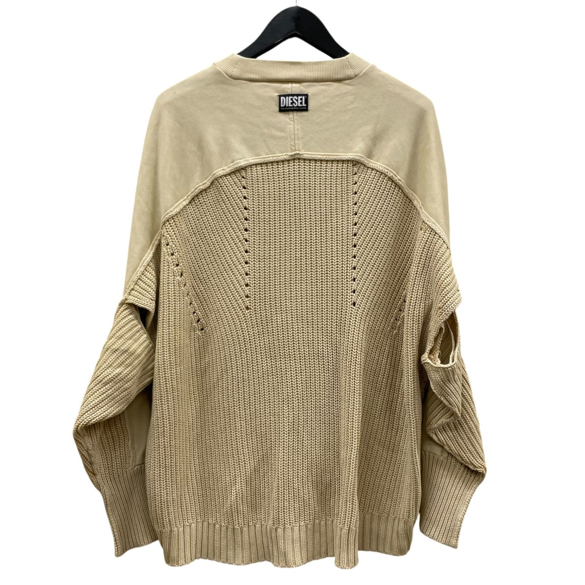 DIESEL オーバーサイズ コットン 切替 クルーネックスウェット 古着・中古-2枚目のアイテム画像