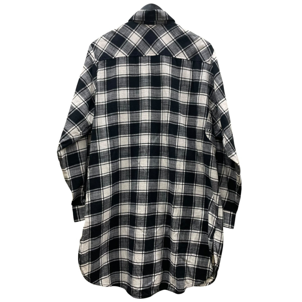 DIESEL D-SUPER-Iチェック柄 コットン シャツワンピースA04860 古着・中古-2枚目のアイテム画像