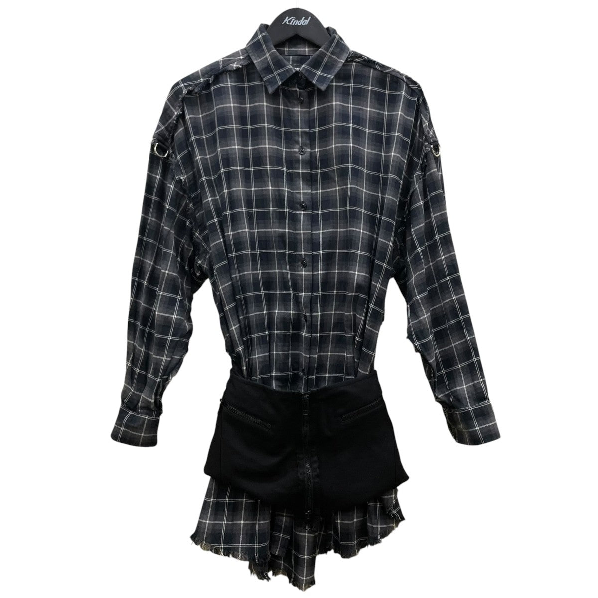 DIESEL D-SAIMAチェック柄 コットン シャツワンピース00S45Q 古着・中古-1枚目のアイテム画像
