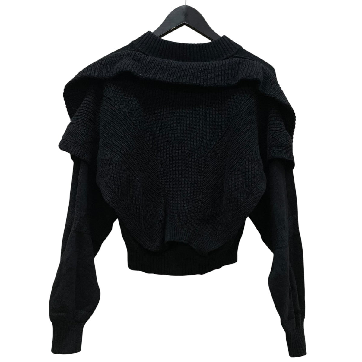 DIESEL 切替デザイン ニット ジップアップジャケット 古着・中古-2枚目のアイテム画像
