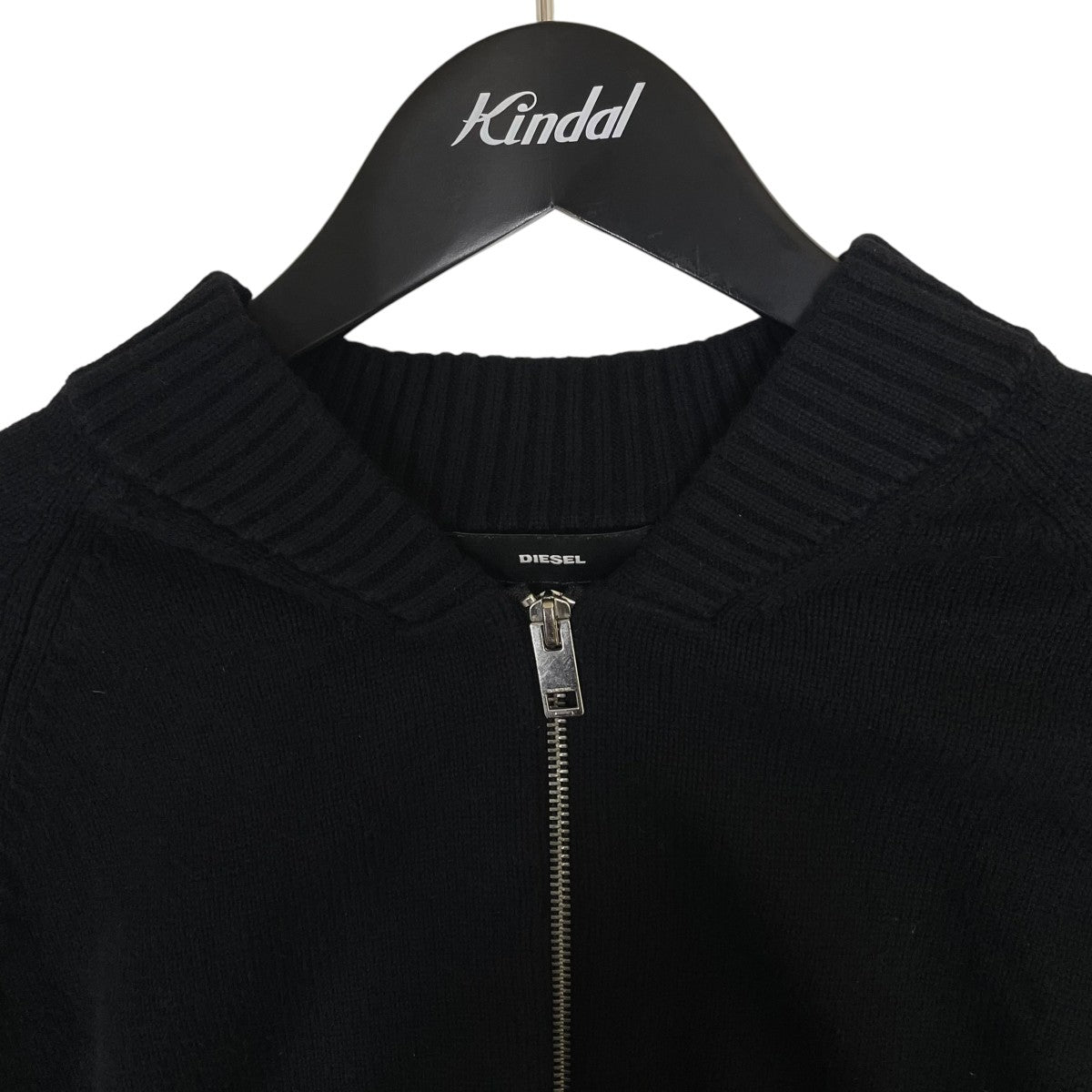 DIESEL 切替デザイン ニット ジップアップジャケット 古着・中古-3枚目のアイテム画像