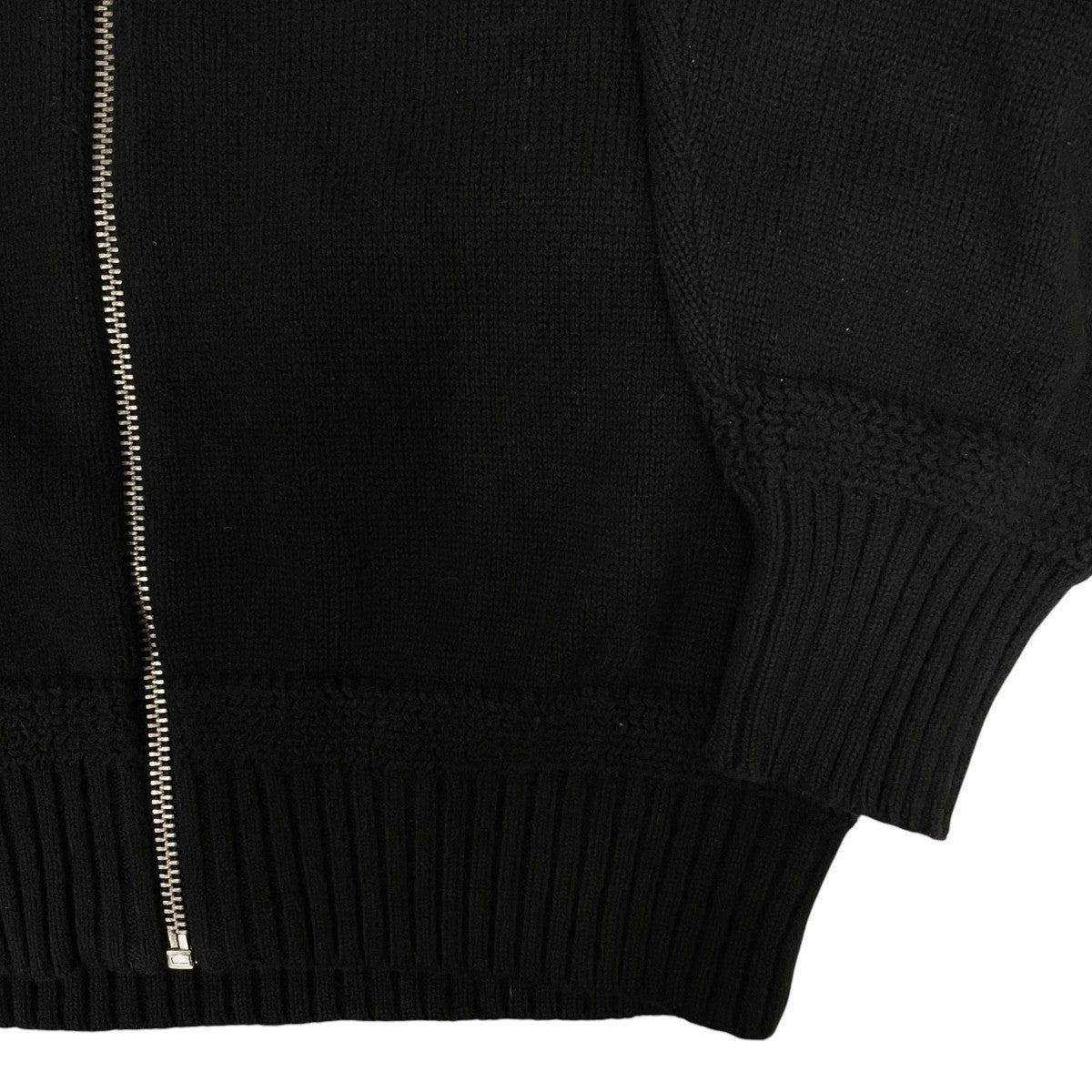 DIESEL 切替デザイン ニット ジップアップジャケット 古着・中古-4枚目のアイテム画像