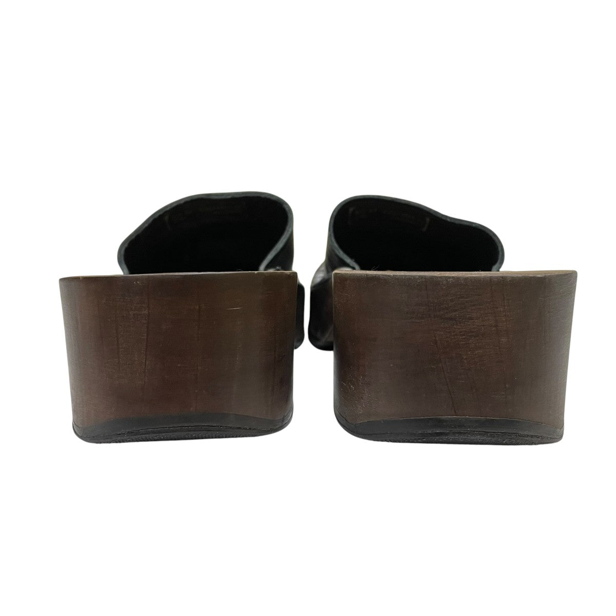 ACNE STUDIOS ウッドクロッグレザーサンダル 古着・中古-3枚目のアイテム画像