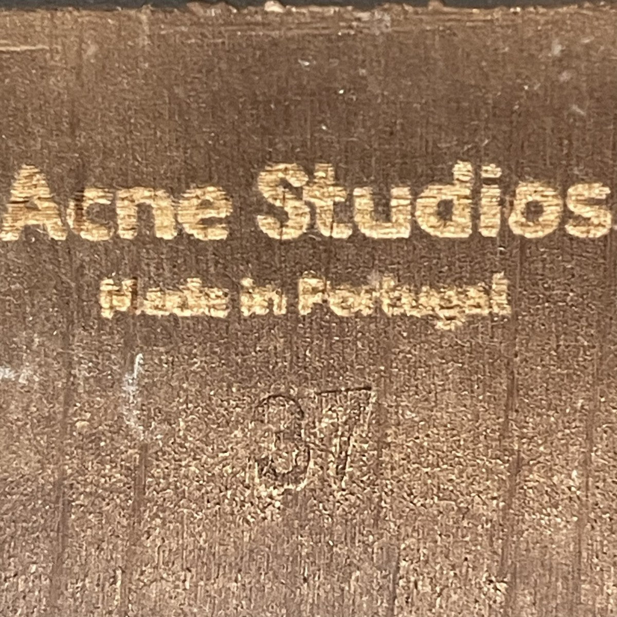 ACNE STUDIOS ウッドクロッグレザーサンダル 古着・中古-6枚目のアイテム画像