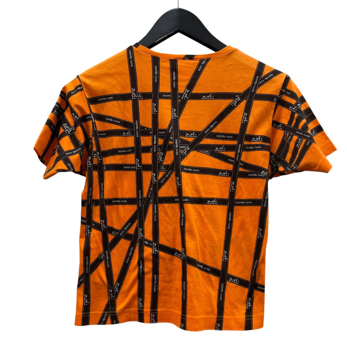 90s 00s ボルデュック リボン柄 プリント 半袖Tシャツ コットンTシャツ