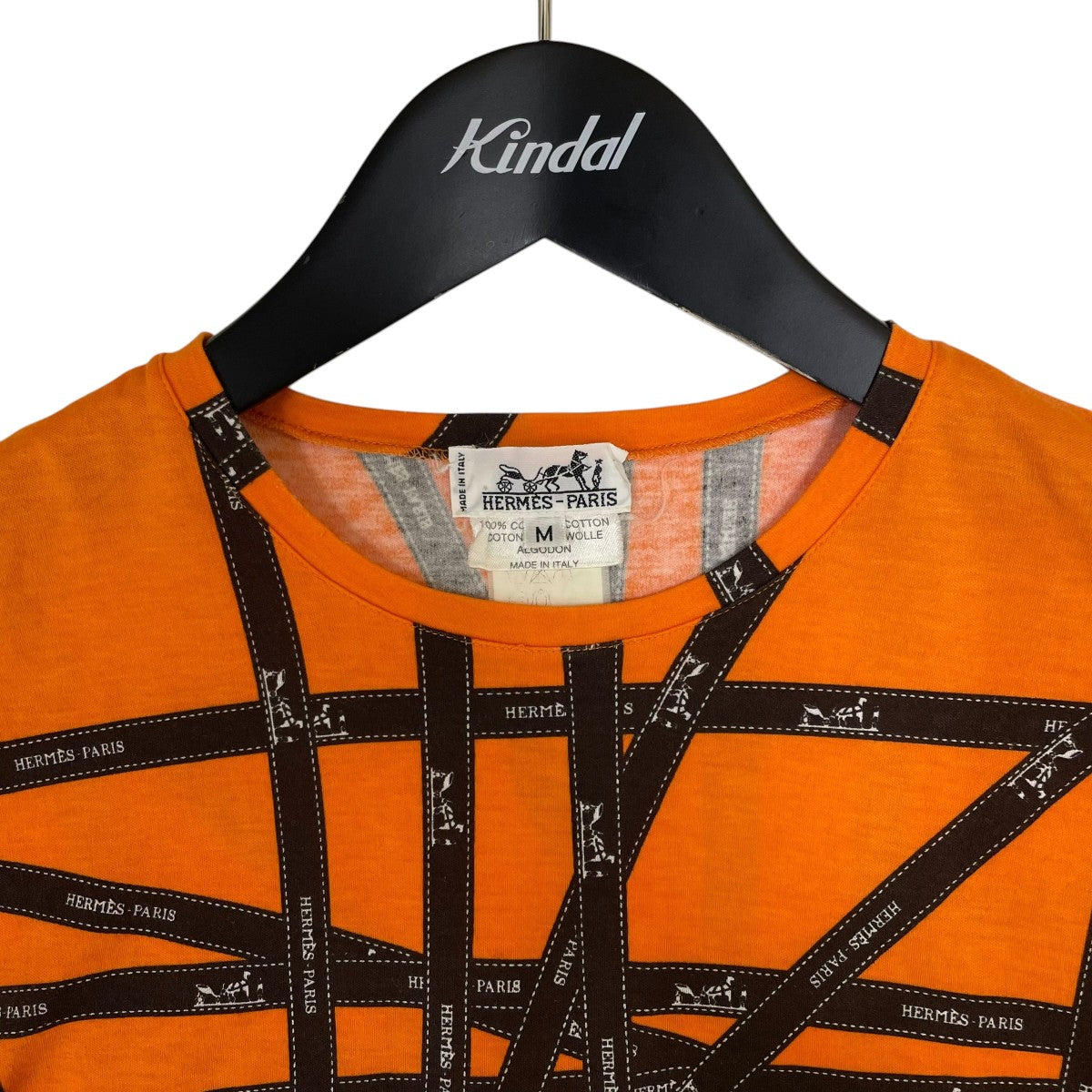 90s 00s ボルデュック リボン柄 プリント 半袖Tシャツ コットンTシャツ