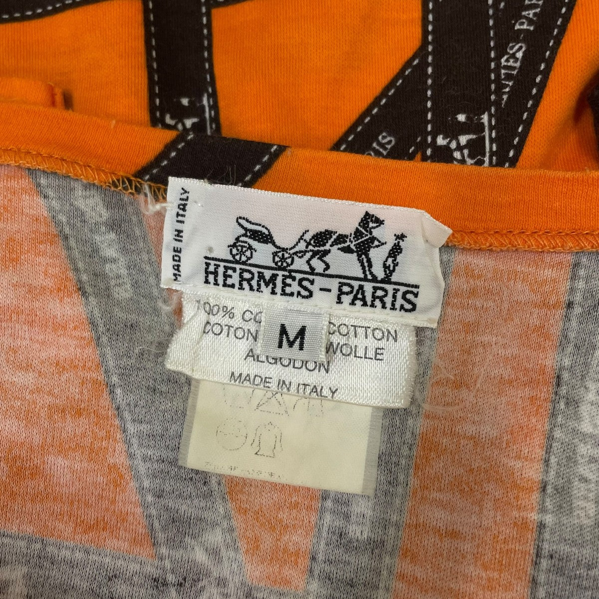 90s 00s ボルデュック リボン柄 プリント 半袖Tシャツ コットンTシャツ