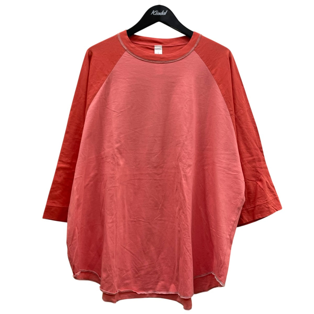 23SSPALABORA パラボラ無地 ラグランスリーブ オーバーサイズ 半袖Tシャツ コットンTシャツ230ISK73