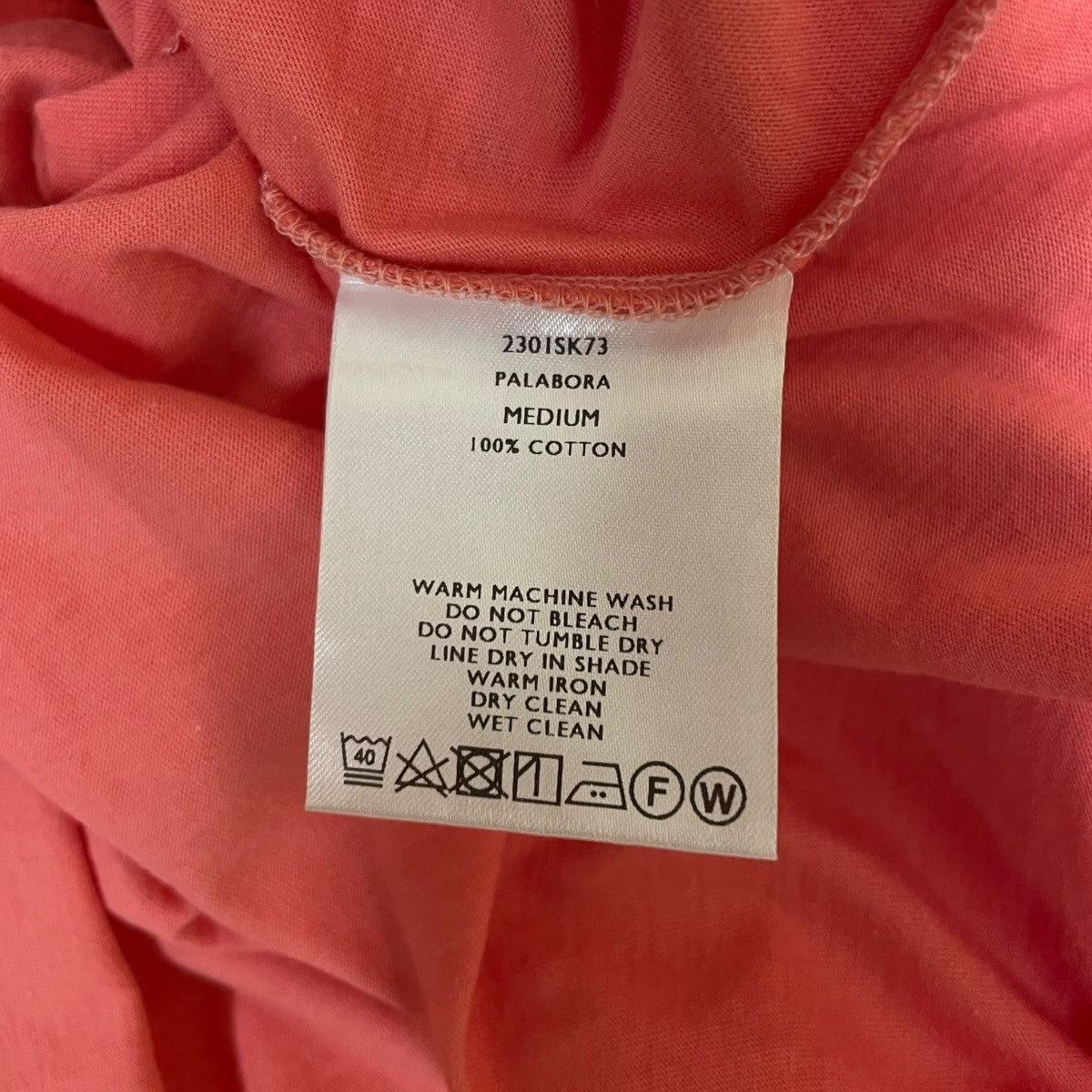 23SSPALABORA パラボラ無地 ラグランスリーブ オーバーサイズ 半袖Tシャツ コットンTシャツ230ISK73