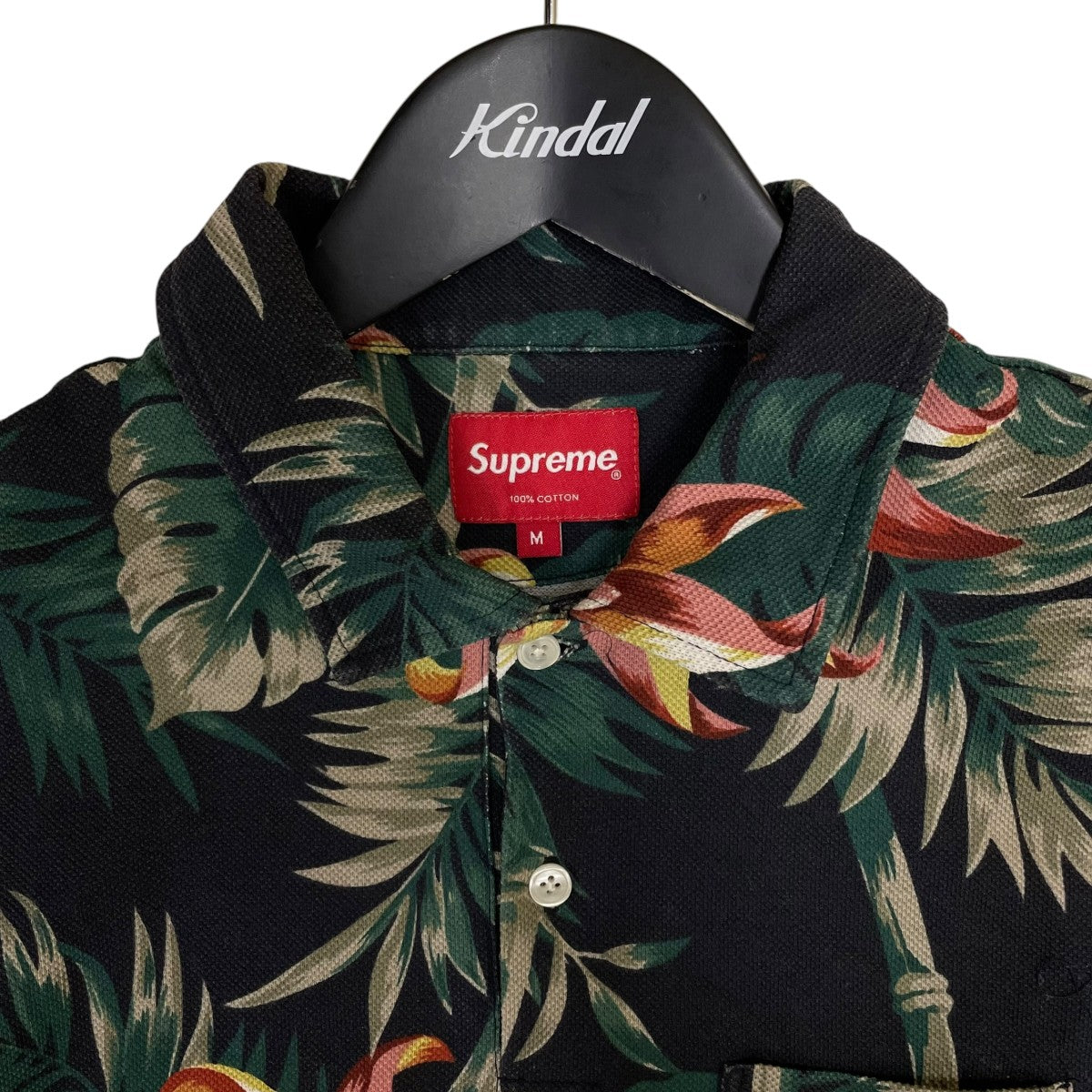 12SSFloral Poloフラワープリント 半袖ポロシャツ コットンシャツ