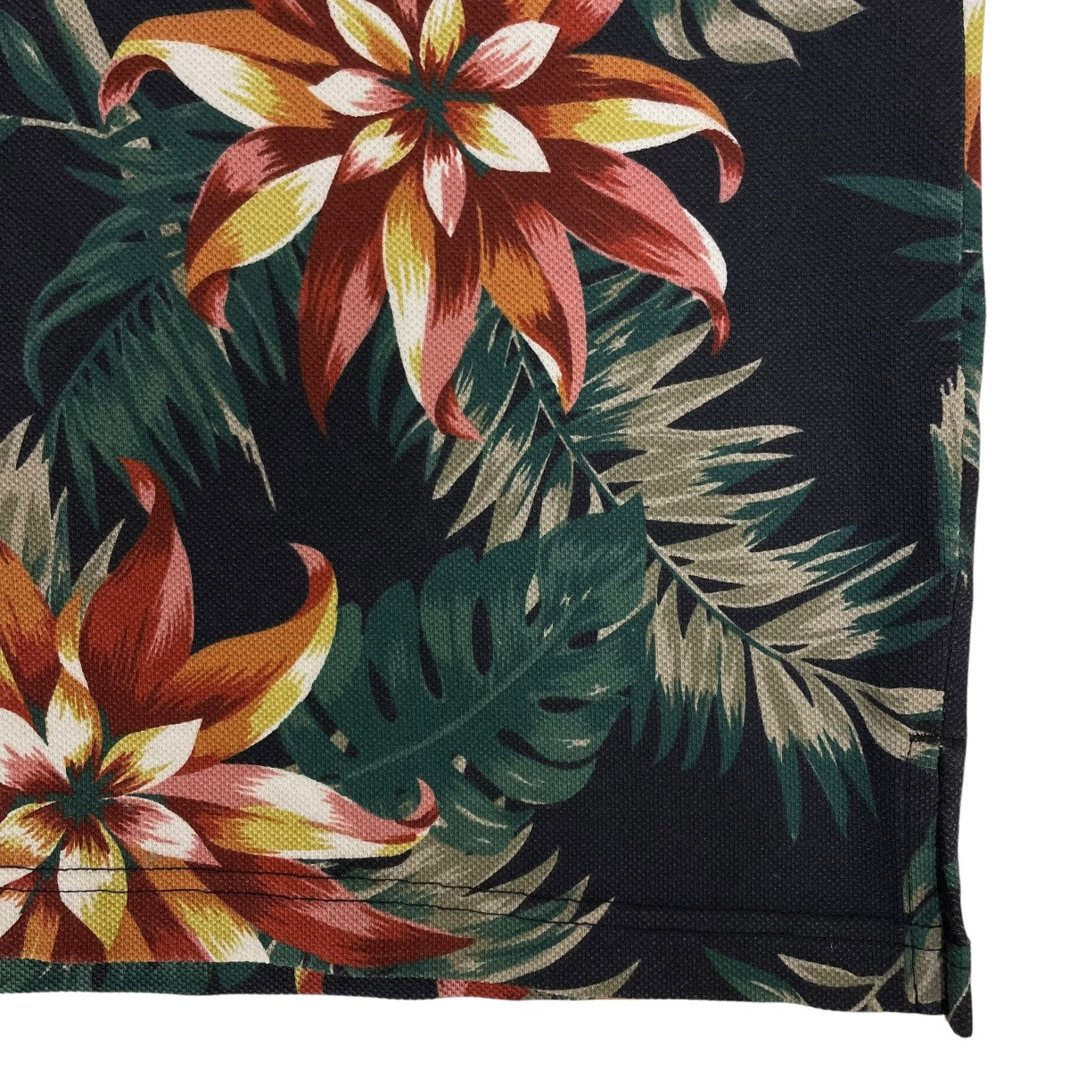 12SSFloral Poloフラワープリント 半袖ポロシャツ コットンシャツ
