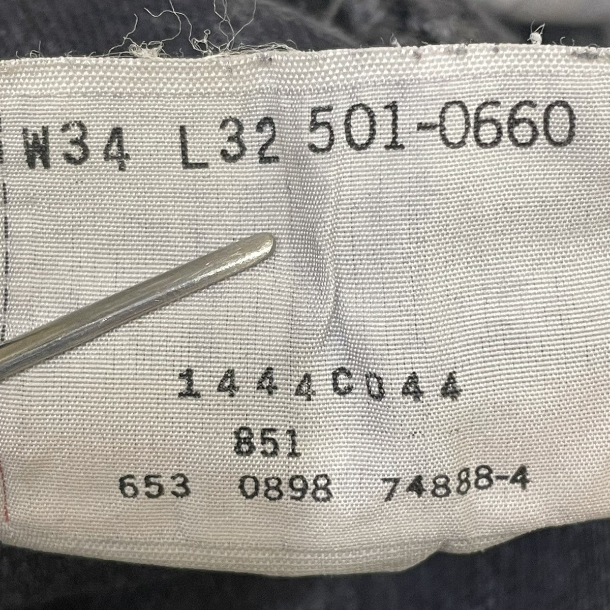 LEVI’S 90s 後染め USA製デニムパンツ501-0660 古着・中古-7枚目のアイテム画像