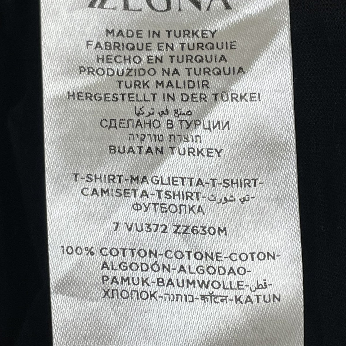 ZEGNA 半袖Tシャツ7 VU372 ZZ630M 古着・中古-5枚目のアイテム画像