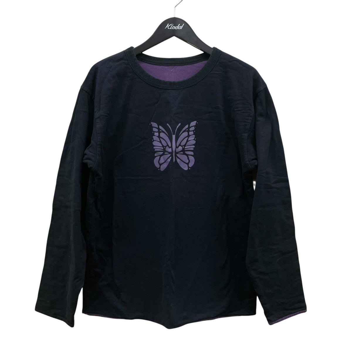 Needles L S Reversible Tee - PE R PU Jersey長袖TシャツLQ263 古着・中古-1枚目のアイテム画像