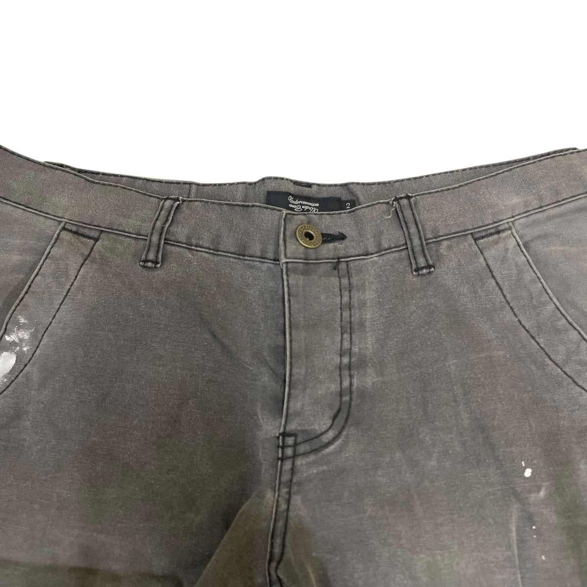 ペイント加工カーゴ パンツスキニーパンツB4531