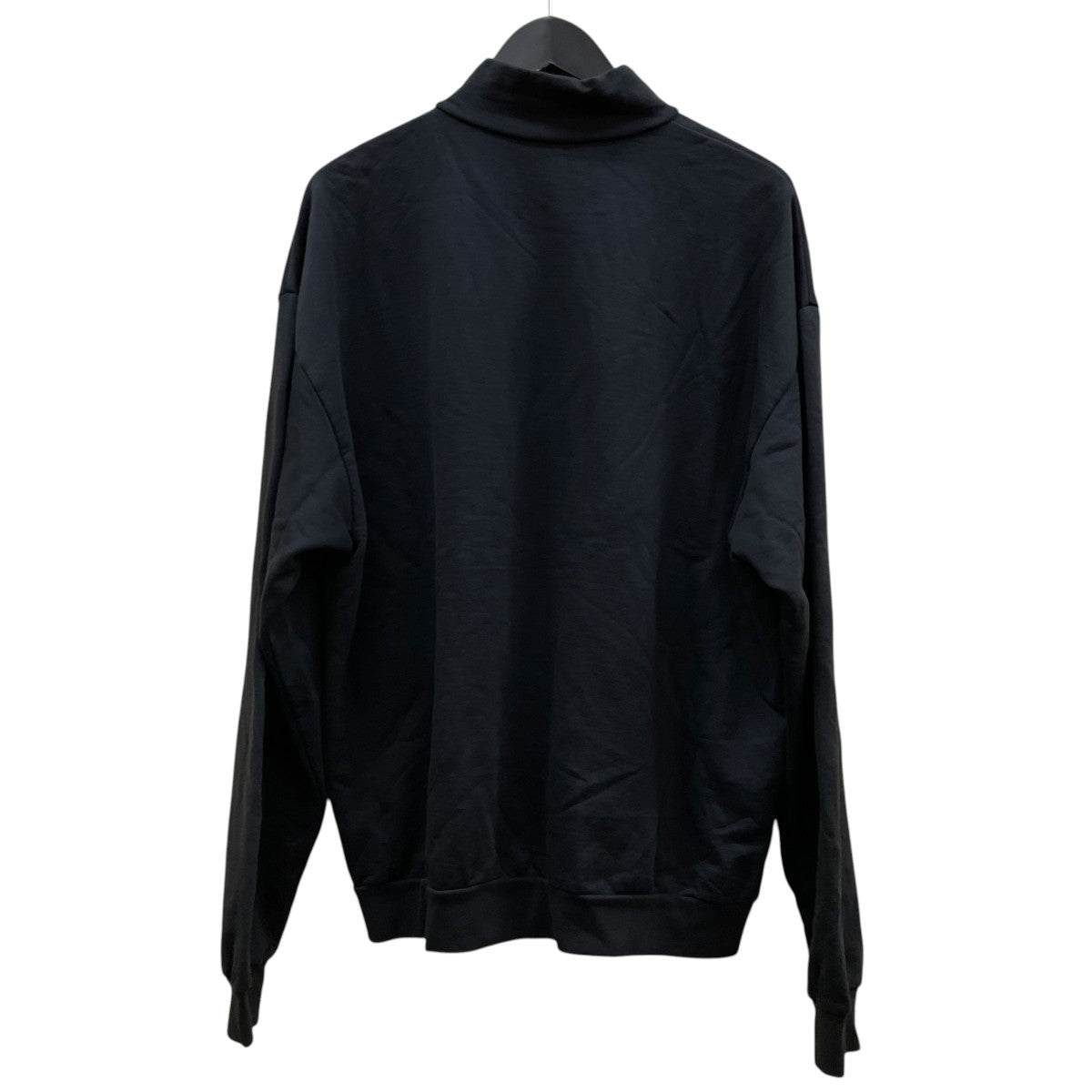 ELASTIC HIGH GAUGE SWEAT HALF ZIP P O無地 コットン ハーフジップスウェットA24AP01NU