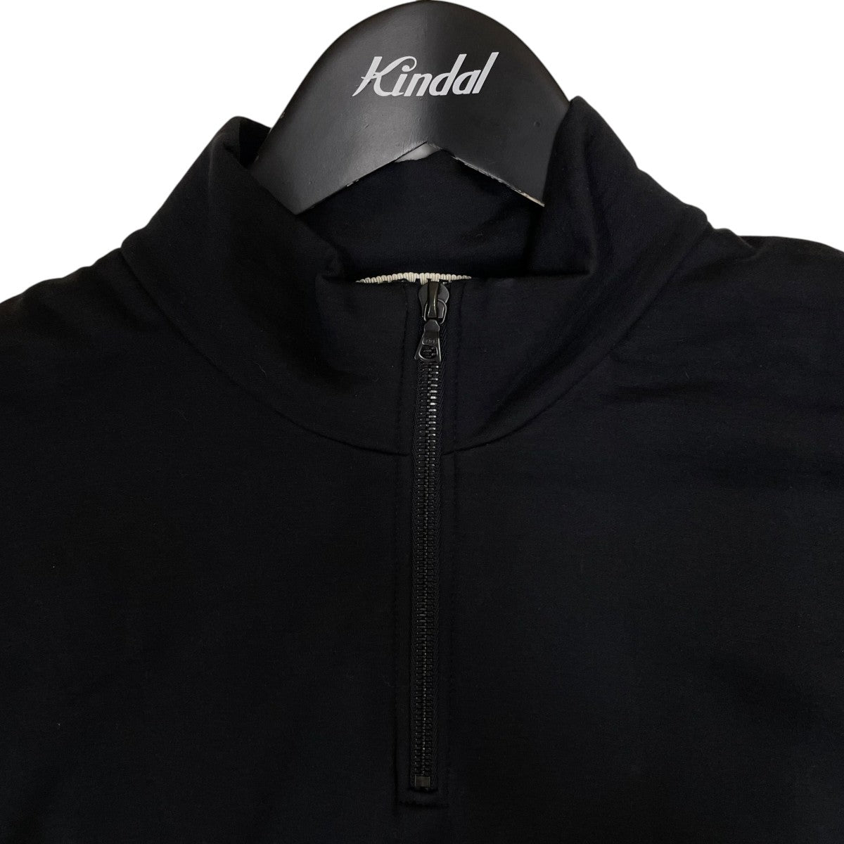 ELASTIC HIGH GAUGE SWEAT HALF ZIP P O無地 コットン ハーフジップスウェットA24AP01NU