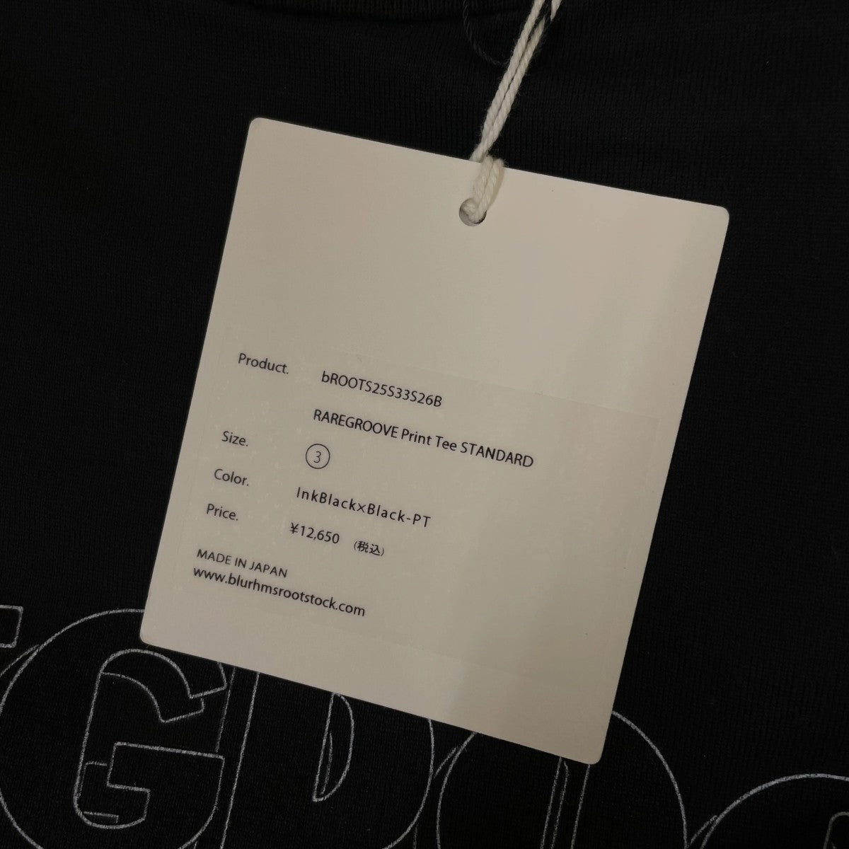 26SSRAREGROOVE PRINT TEE STANDARDグラフィックプリント 半袖Tシャツ コットンTシャツbROOTS25S33S26B