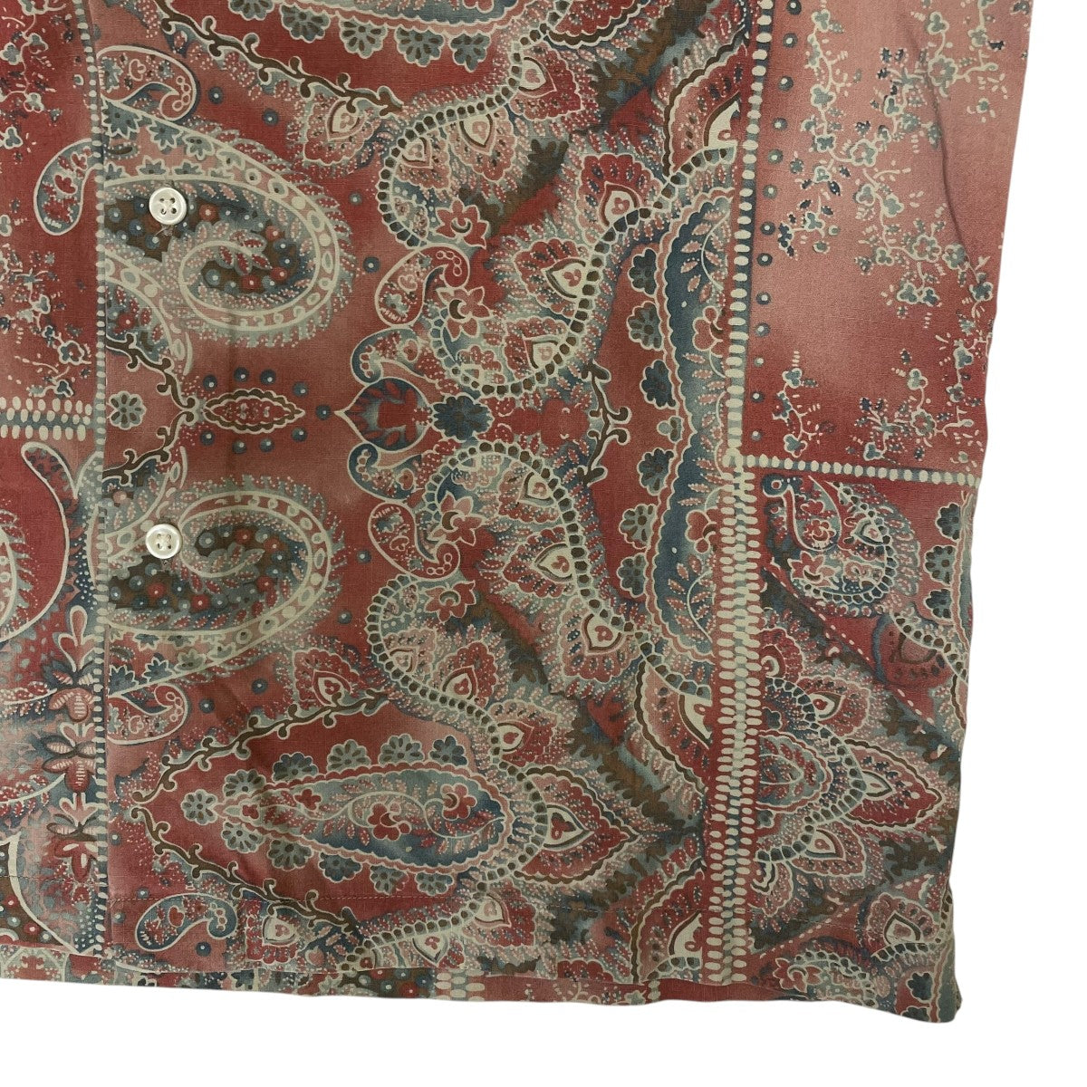 総柄 半袖シャツ コットンシャツ3342-5833