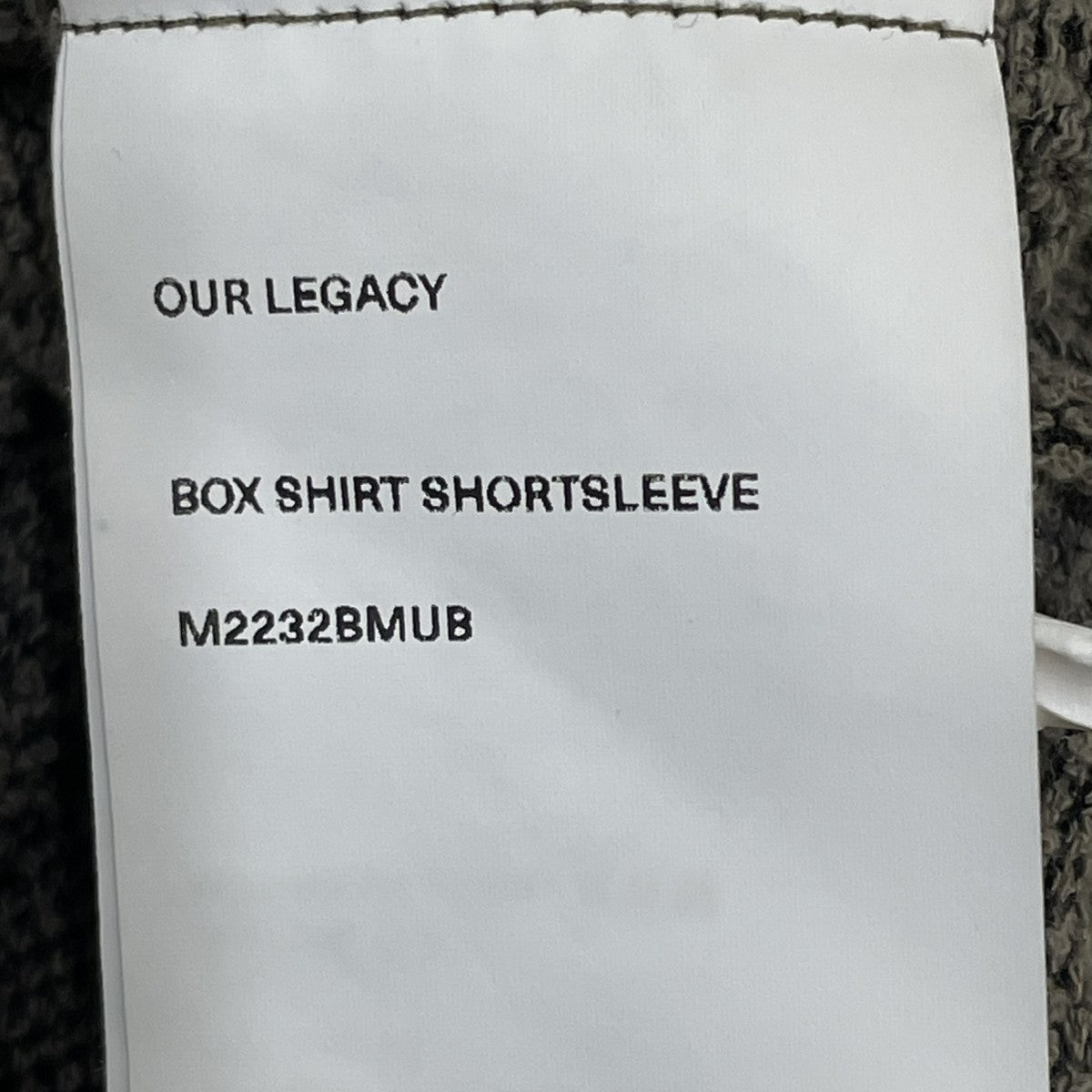 BOX SHORTSLEEVE半袖シャツM2232BMUB
