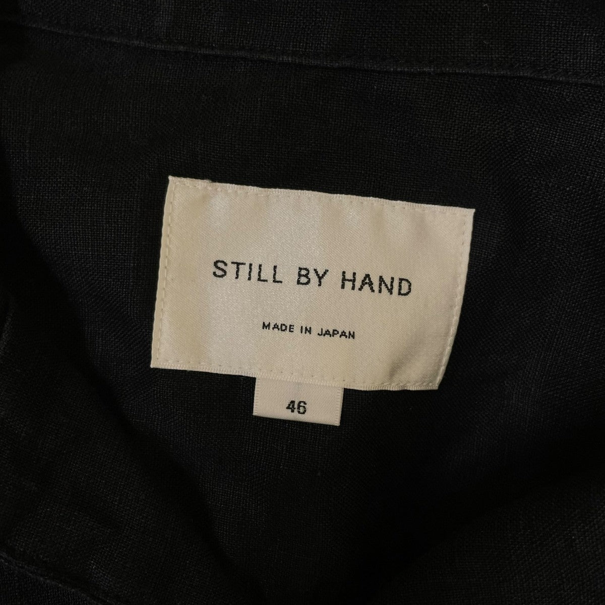 STILL BY HAND オープンカラー リネンシャツ無地 半袖シャツ リネンシャツSH05222 古着・中古-5枚目のアイテム画像