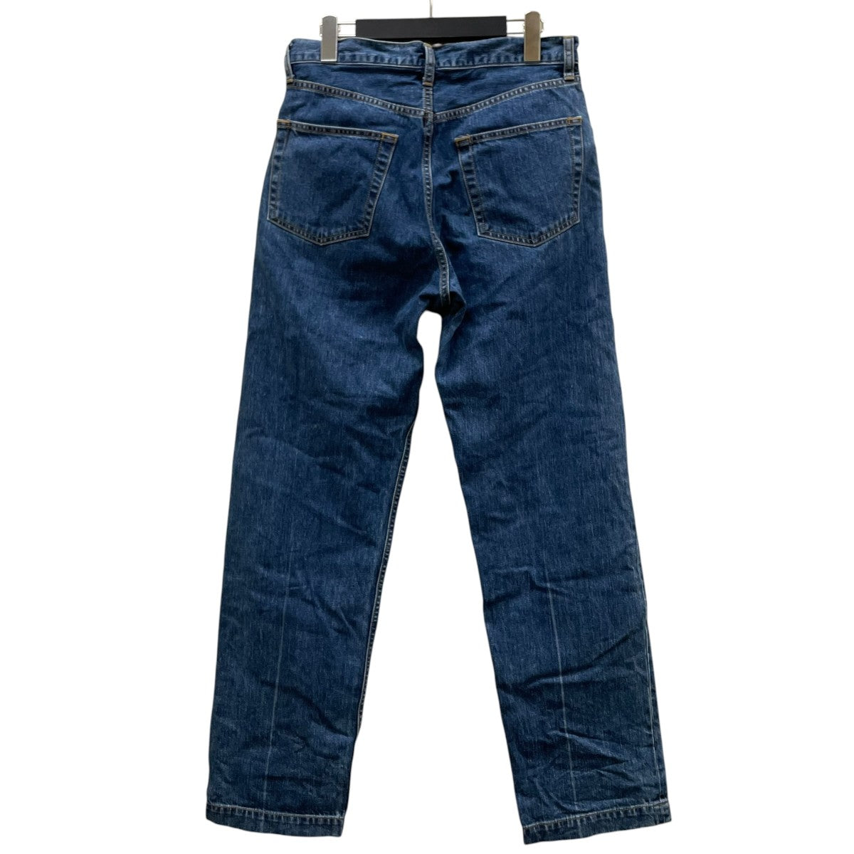 21AWStone Bio Wash Straight 5P Denim Trousersコットン ワイドストレート デニムパンツM213-0405