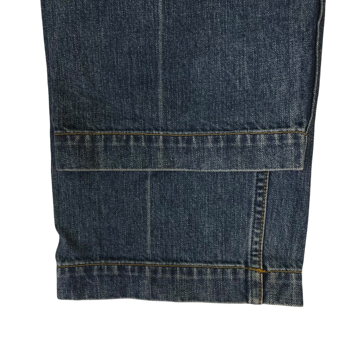 21AWStone Bio Wash Straight 5P Denim Trousersコットン ワイドストレート デニムパンツM213-0405