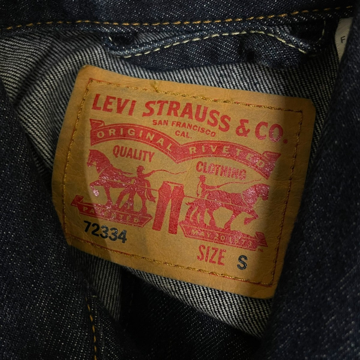 LEVI’S TYPE III トラッカージャケットハンドウォームポケット コットン デニムジャケット72334-0134 古着・中古-5枚目のアイテム画像