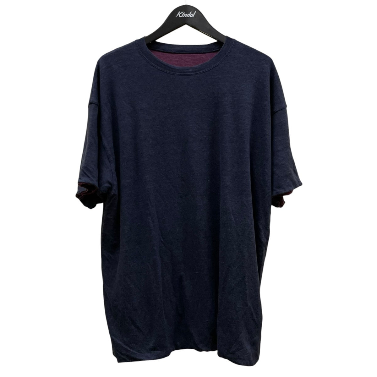 26SSLinen Reversible T-Shirtリバーシブル 無地 半袖Tシャツ リネンTシャツ26-070-HL-8020-30