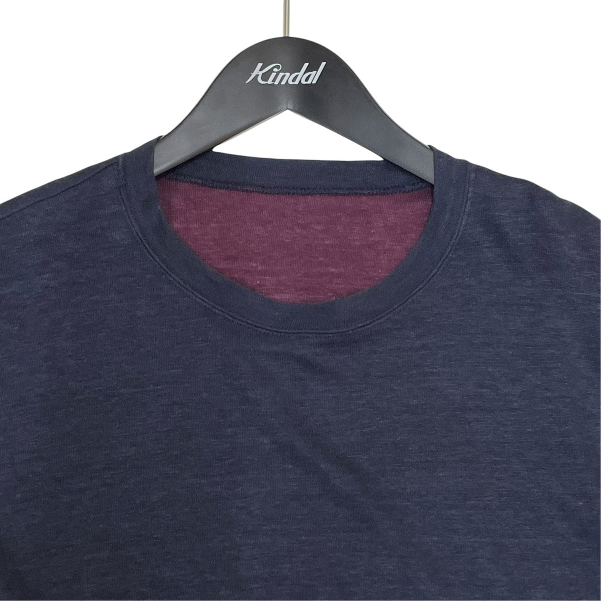26SSLinen Reversible T-Shirtリバーシブル 無地 半袖Tシャツ リネンTシャツ26-070-HL-8020-30