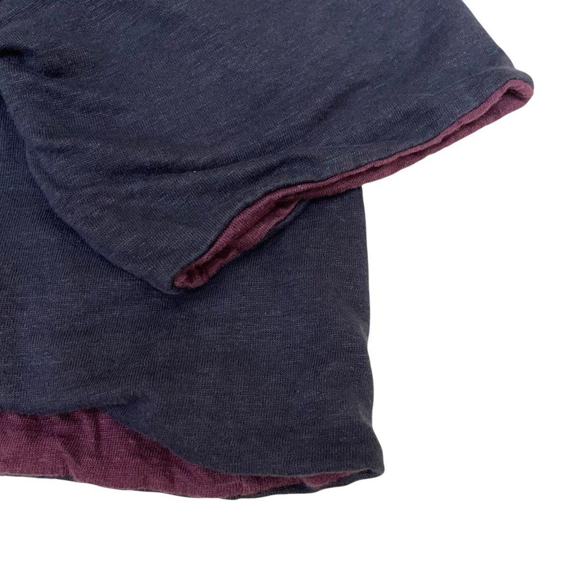 26SSLinen Reversible T-Shirtリバーシブル 無地 半袖Tシャツ リネンTシャツ26-070-HL-8020-30