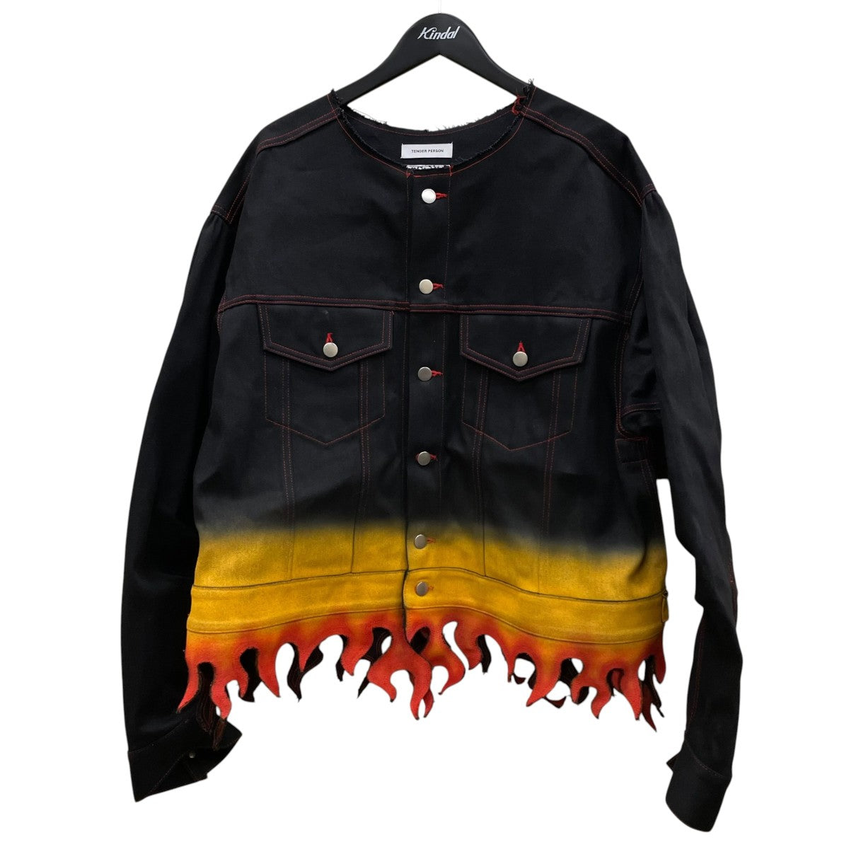 FLAME HEM DENIM JACKETデニムジャケットGY TO 4207