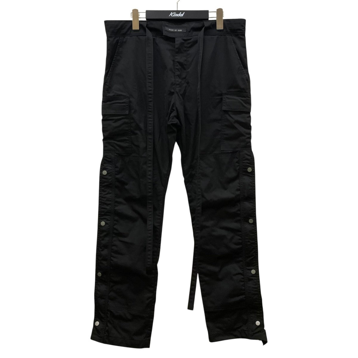 FEAR OF GOD Sixth Collection Nylon Cargo Snap Pants サイドスナップ ナイロンカーゴパンツストレートパンツ6S19-4001NHY 古着・中古-1枚目のアイテム画像