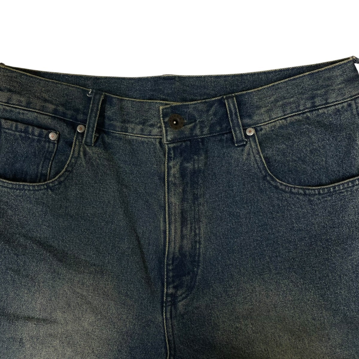 AVIREX GOALERS EMBROIDERY DENIM SHORTSヴィンテージ加工 コットン ワイドデニムショートパンツ783-6213002 古着・中古-3枚目のアイテム画像