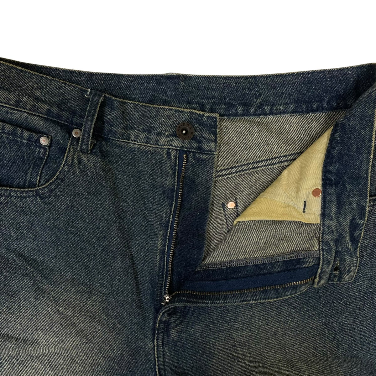 AVIREX GOALERS EMBROIDERY DENIM SHORTSヴィンテージ加工 コットン ワイドデニムショートパンツ783-6213002 古着・中古-4枚目のアイテム画像