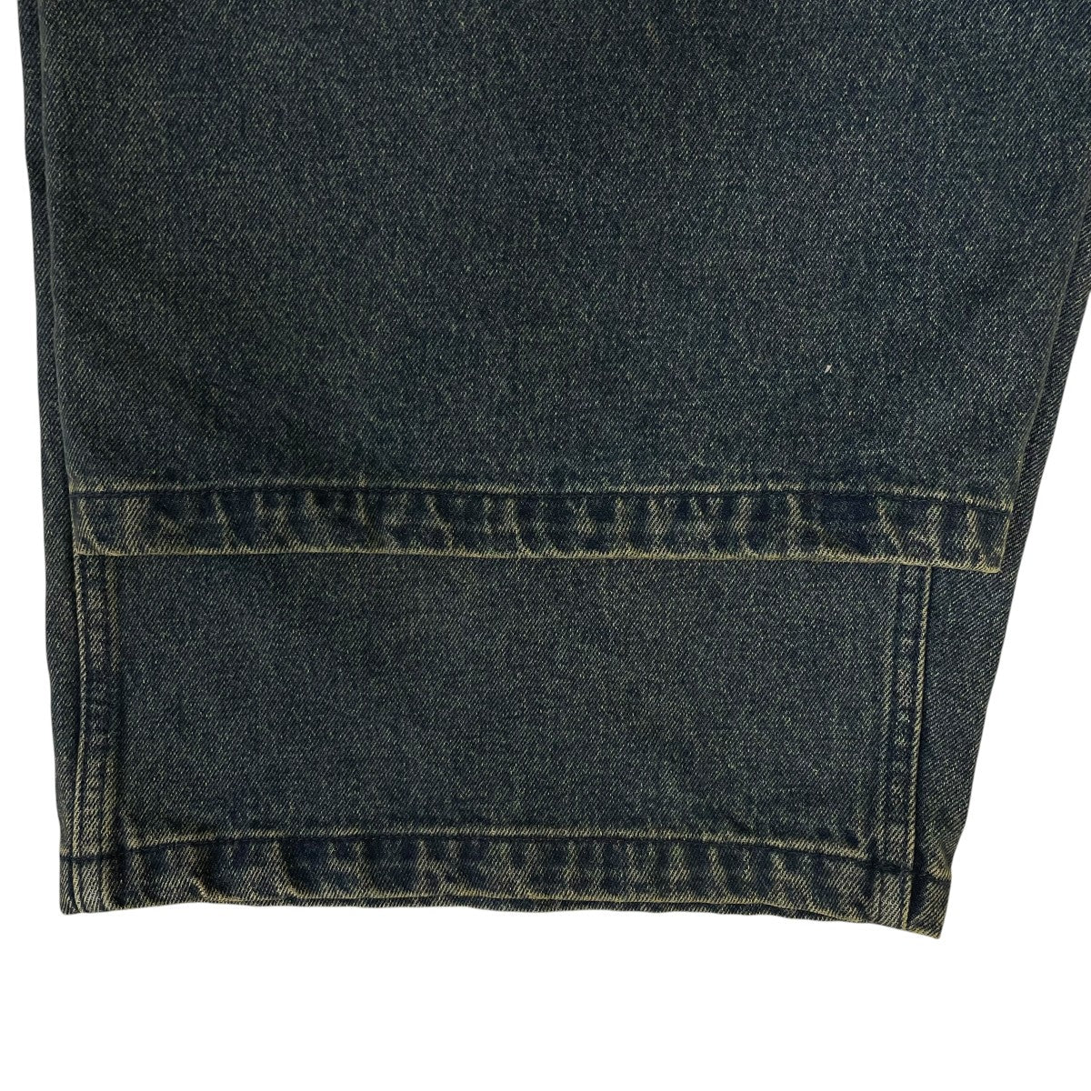AVIREX GOALERS EMBROIDERY DENIM SHORTSヴィンテージ加工 コットン ワイドデニムショートパンツ783-6213002 古着・中古-5枚目のアイテム画像