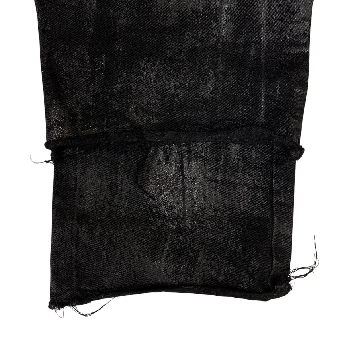 RICH Smoke Denim Layered Jeansペイント加工 レイヤード コットン デニムパンツ ワイドパンツ 古着・中古-5枚目のアイテム画像