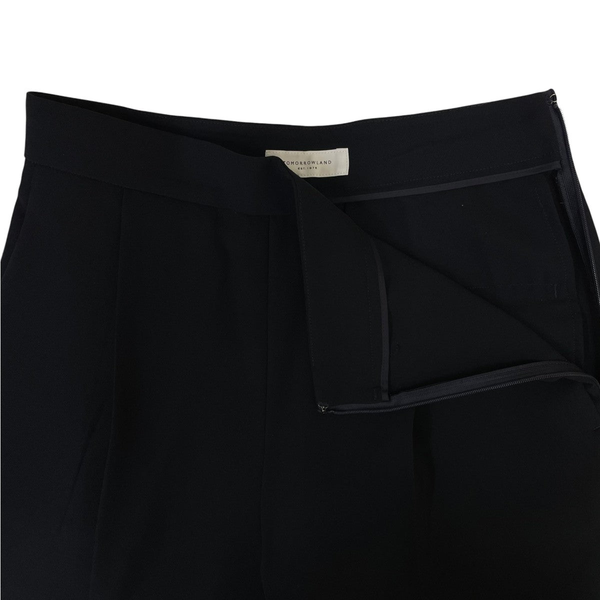 TOMORROW LAND ドライダブルクロス フロントタックテーパードパンツ無地 ポリエステル スラックス11040104151 古着・中古-4枚目のアイテム画像
