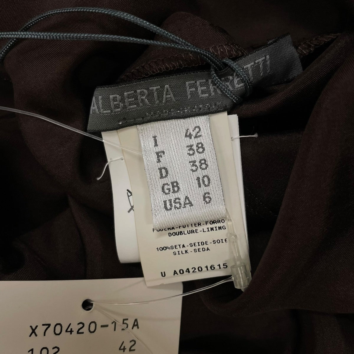 ALBERTA FERRETTI ノースリーブワンピース ドレスX70420-15A 古着・中古-6枚目のアイテム画像