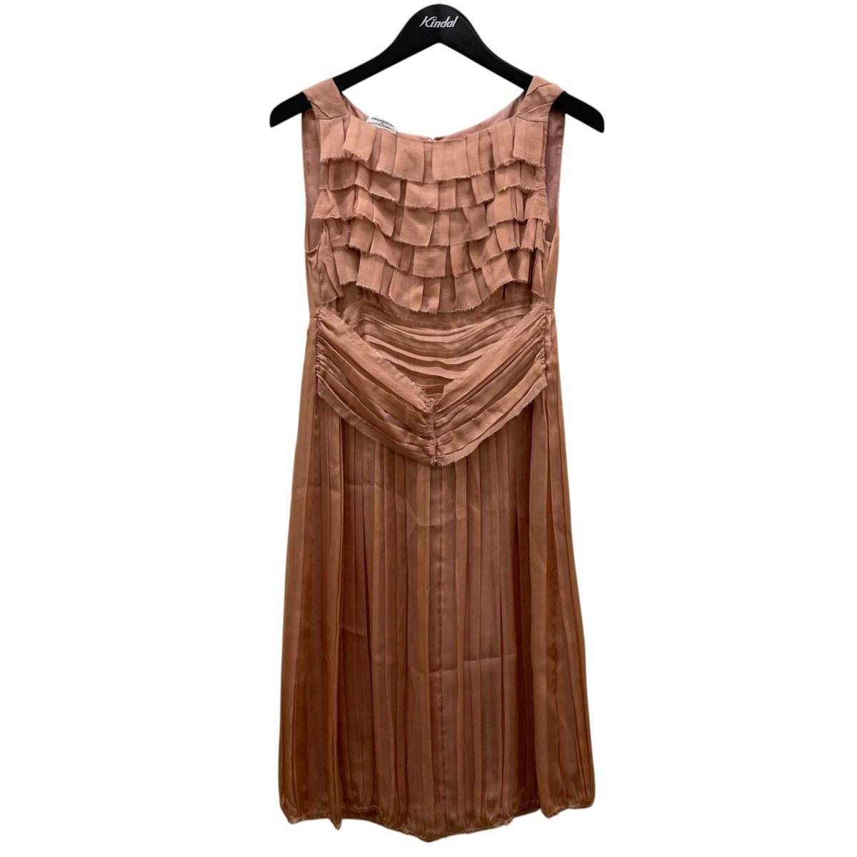 PHILOSOPHY DI ALBERTA FERRETTI フリルノースリーブワンピース ドレス 古着・中古-1枚目のアイテム画像