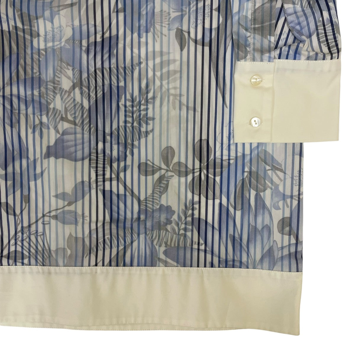 PADLA FRANI ストライプ柄 花 グラフィックプリント 膝丈ワンピース 古着・中古-4枚目のアイテム画像