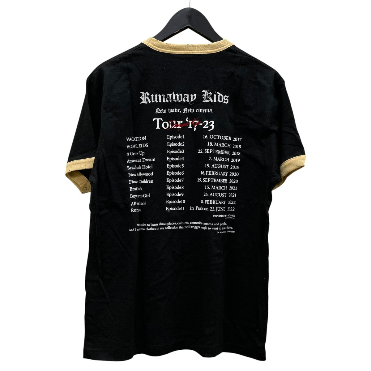 DAIRIKU New Trim Teeグラフィックプリント 半袖Tシャツ コットンTシャツ23SS C-4 古着・中古-2枚目のアイテム画像