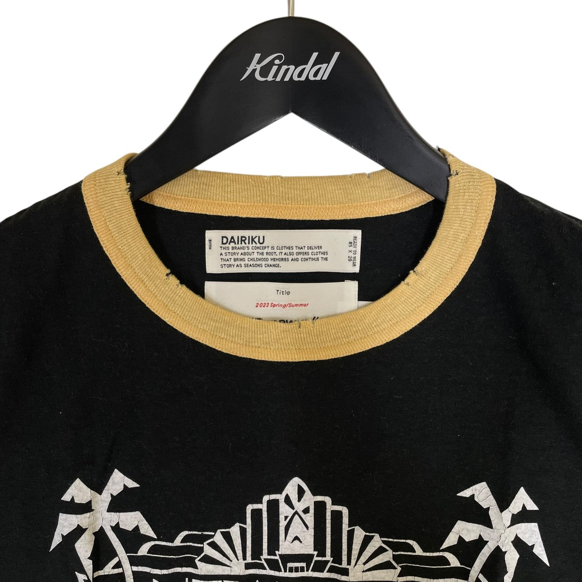 DAIRIKU New Trim Teeグラフィックプリント 半袖Tシャツ コットンTシャツ23SS C-4 古着・中古-3枚目のアイテム画像