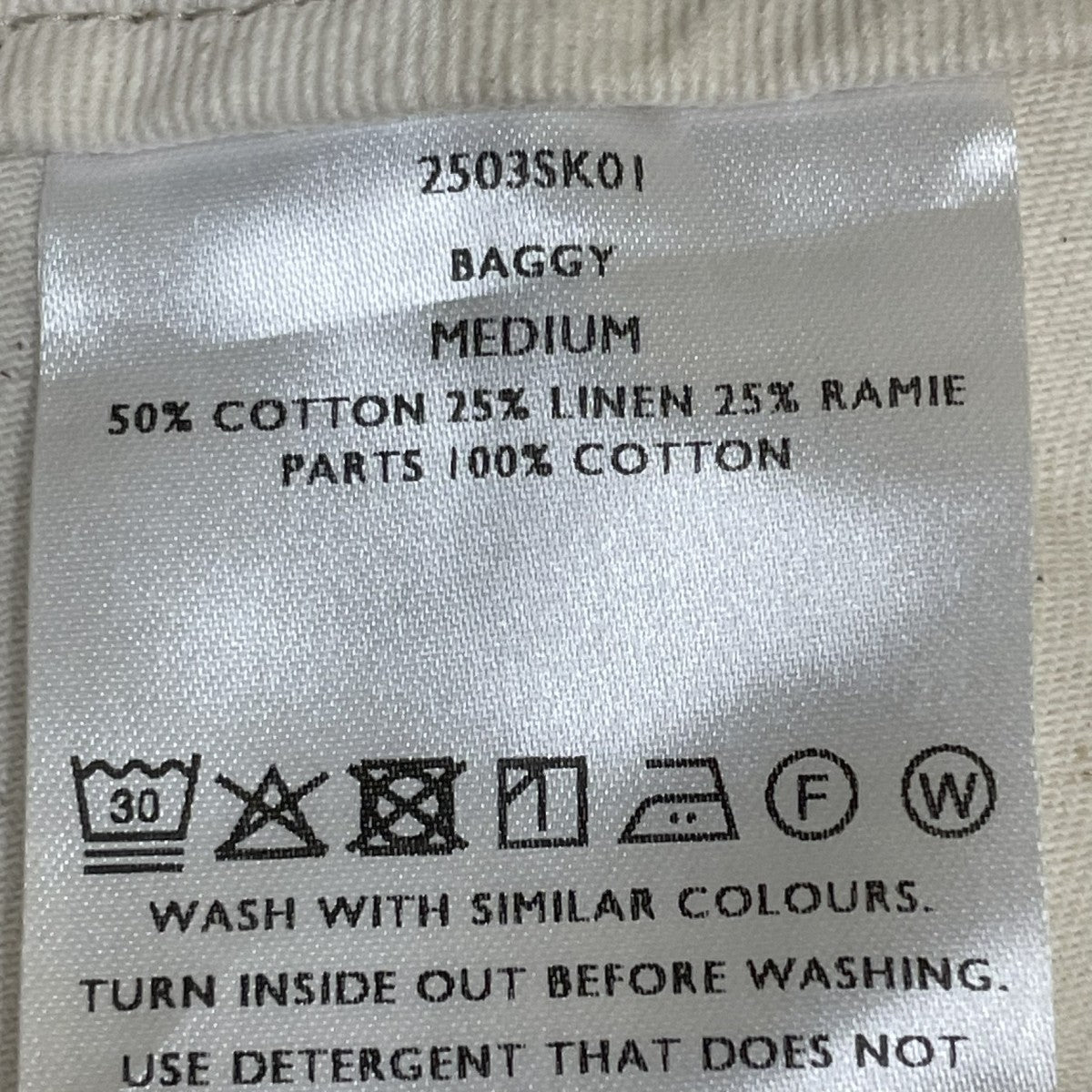 SHINYA KOZUKA BAGGYコットンパンツ2503SK01 古着・中古-6枚目のアイテム画像