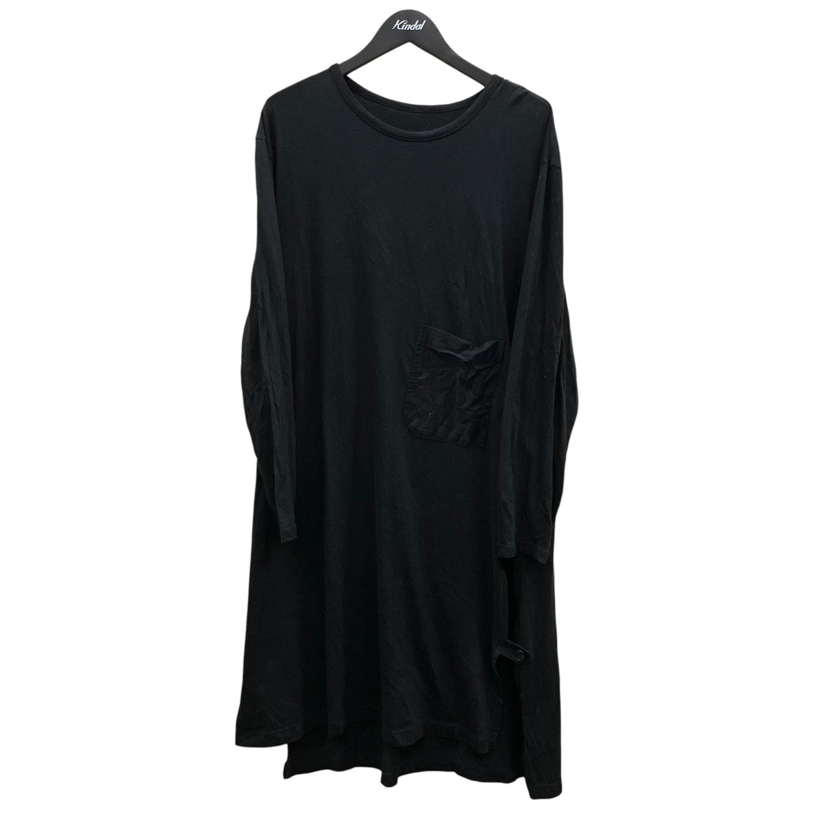ポケットロングカットソーロング丈長袖カットソーGZ T06 046