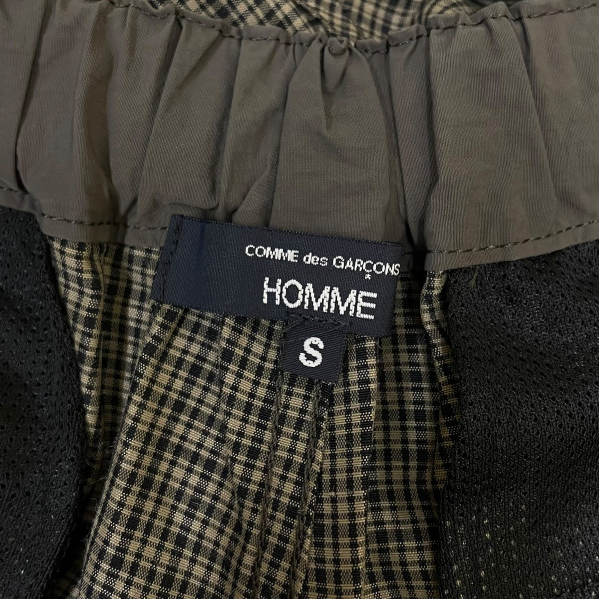 COMME des GARCONS HOMME 26SSエステルラミーチェック ショートパンツチェック柄 ハーフパンツ ショートパンツHQ-P027 古着・中古-6枚目のアイテム画像
