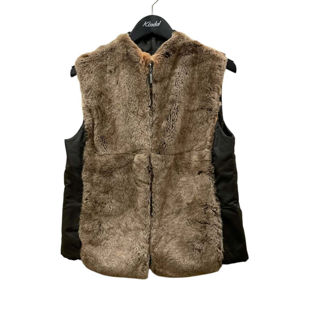 ’S Max Mara ラビットファーリバーシブルベスト 古着・中古-1枚目のアイテム画像